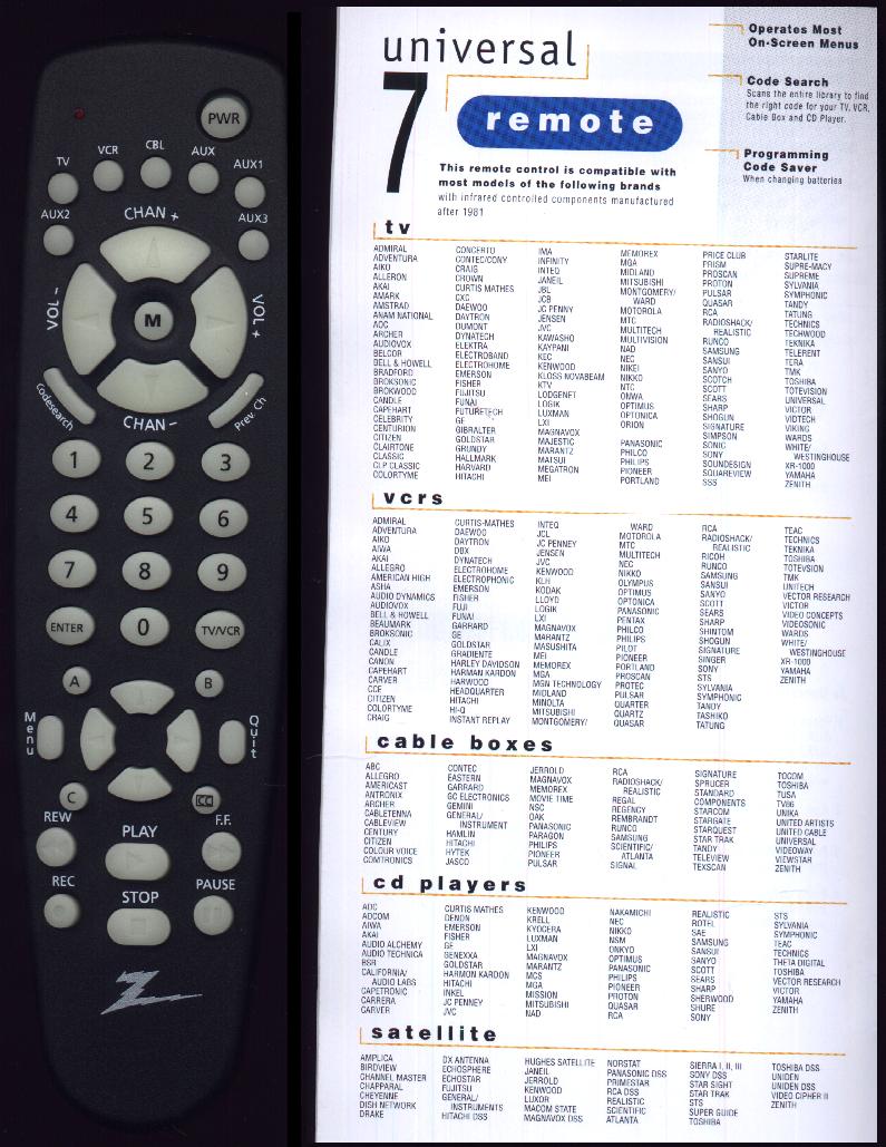 rca universal remote codes for toshiba tv