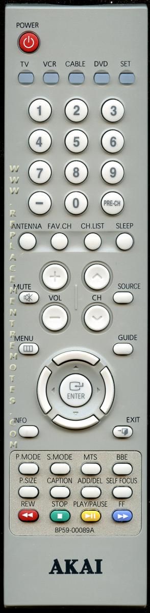 akai tv remote