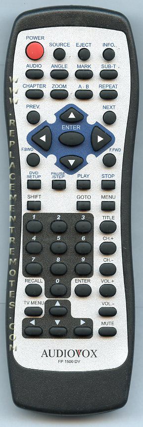 Buy Audiovox Fp Dv Fp Dv Dvd Player Dvd Remote Control