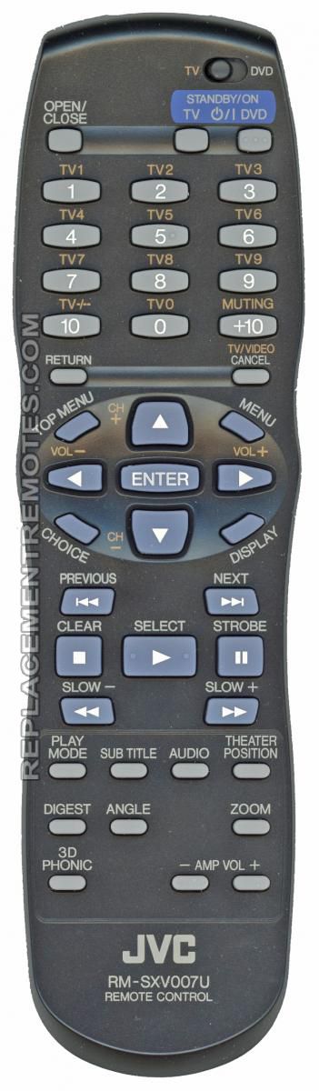 Buy Jvc Rm Sxv U Rmsxv U Dvd Player Remote Control