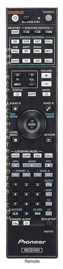 how to program a pioneer receiver remote
