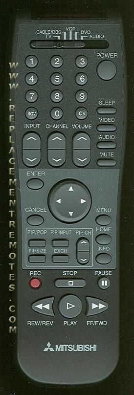 Buy Mitsubishi 290p098a50 -290p098050 Tv Remote Control