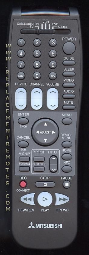 Buy MITSUBISHI 290P106A10 -290P106010 TV Remote Control