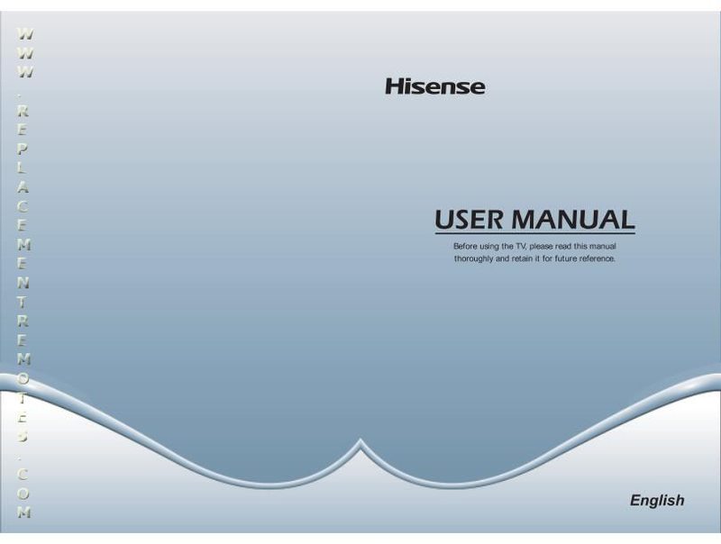 Buy HISENSE 40H3EOM 40H3E Operating Manual