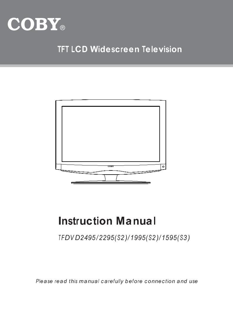 Buy Coby TFTV4025OM TFTV4025 TV TV Operating Manual