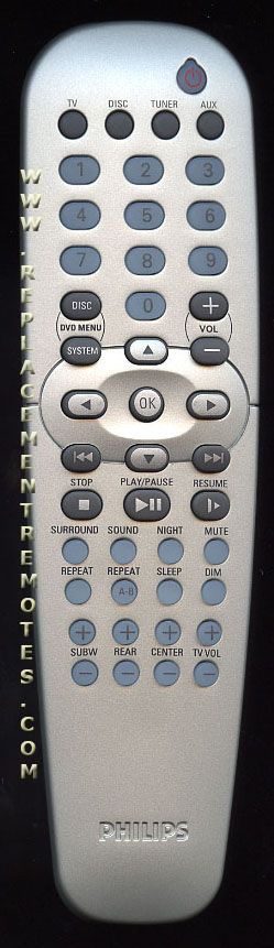 Buy PHILIPS RC19245011 01 996500026916 Home Theater System Remote Control   9965000269161 