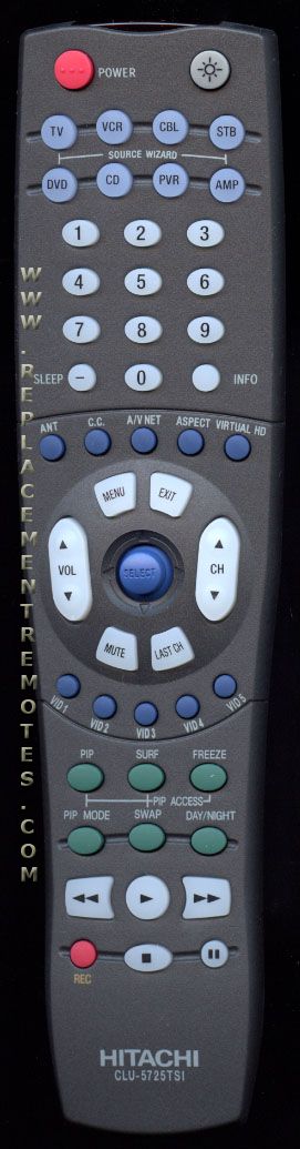 Buy HITACHI CLU-5725TSI CLU5725TSI -HL01825 TV TV Remote Control