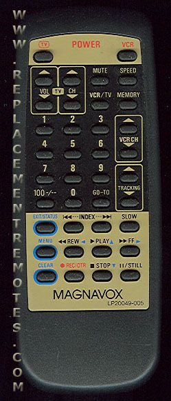 Buy Magnavox LP20049005 -483521837208 TV/VCR Combo TV/VCR Remote Control