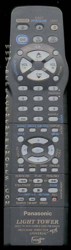 Buy Panasonic Lssq0245 Dvd Vcr Combo Player Remote Control