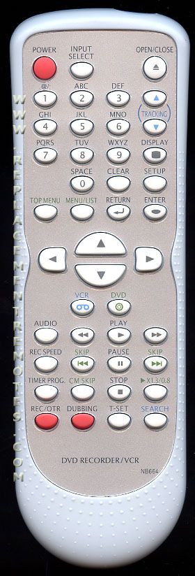 funai dvd vcr combo remote