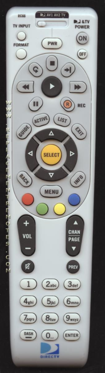 Buy DirecTv RC66 Satellite Receiver Satellite Remote Control