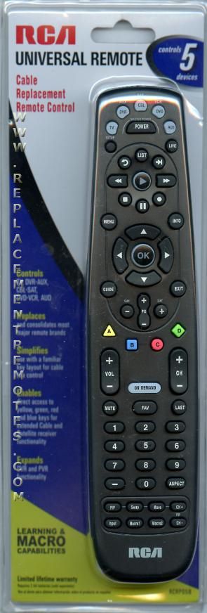 Buy RCA RCRP05B 5-Device Universal Remote Control