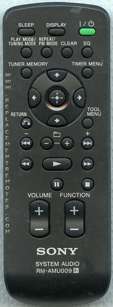 sony music system remote