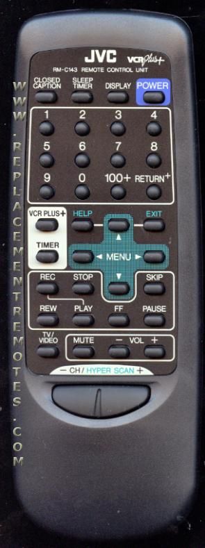 Buy JVC RM-C143 RMC143 -RMC1431H TV/VCR Combo Remote Control