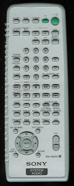 sony music system remote