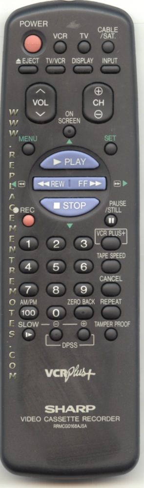 Buy Sharp RRMCG0168AJSA VCR VCR Remote Control