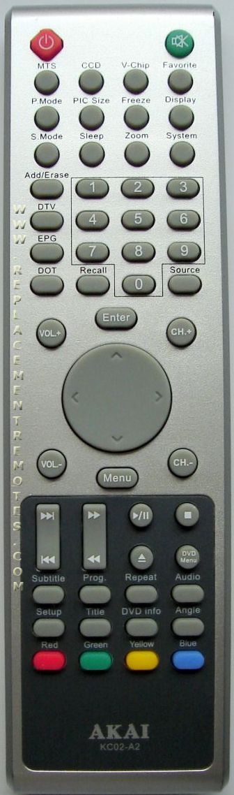 Buy Akai KC02-A2 KC02A2 -E7501061001 TV TV Remote Control