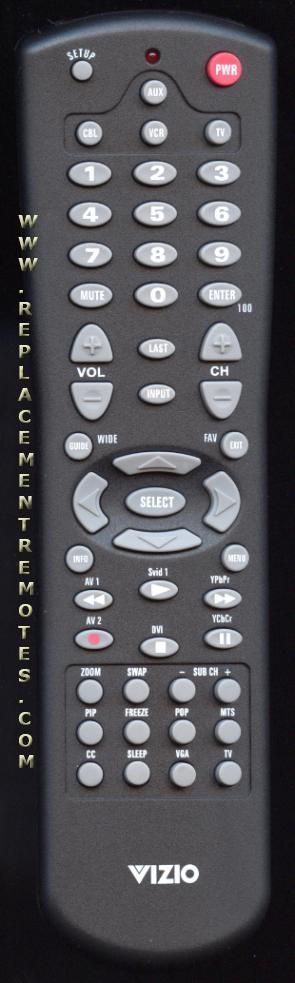 Buy VIZIO VUR3 -098003038000 TV Remote Control