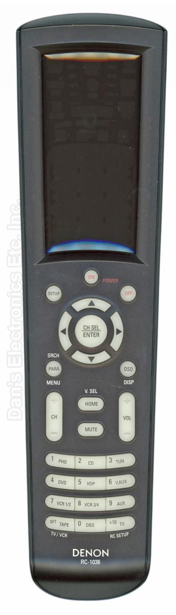 Remote control for denon avr 3802