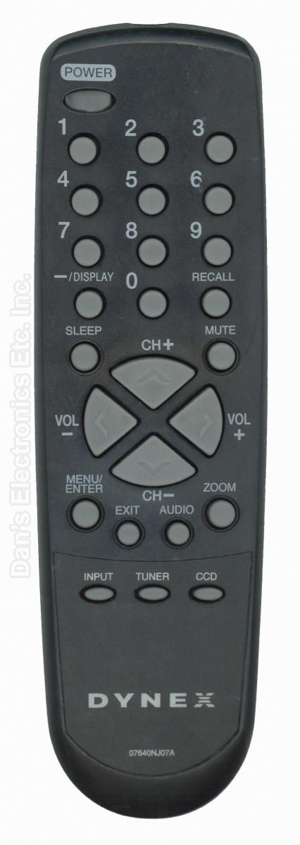 dynex tv remote control