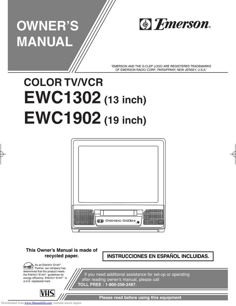 Buy/Download Emerson EWC1302 EWC1302 TV/VCR Combo TV/VCR Combo ...