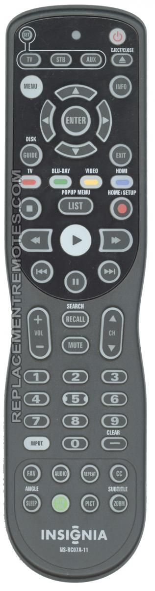 Buy Insignia Ns Rc07a 11 Nsrc07a11 Es Tv Dvd Combo Remote Control