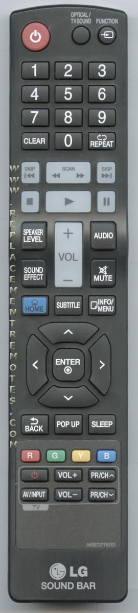 Buy LG AKB73775701 Sound Bar System Remote Control