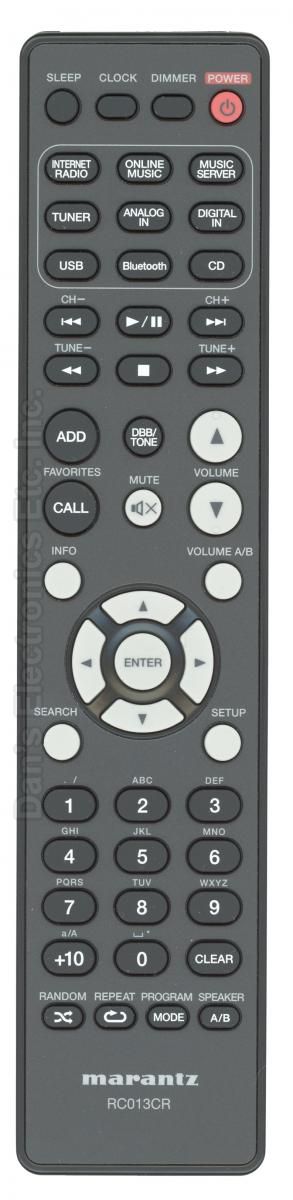 Buy MARANTZ RC013CR -30701021900AS Audio/Video Receiver Remote Control