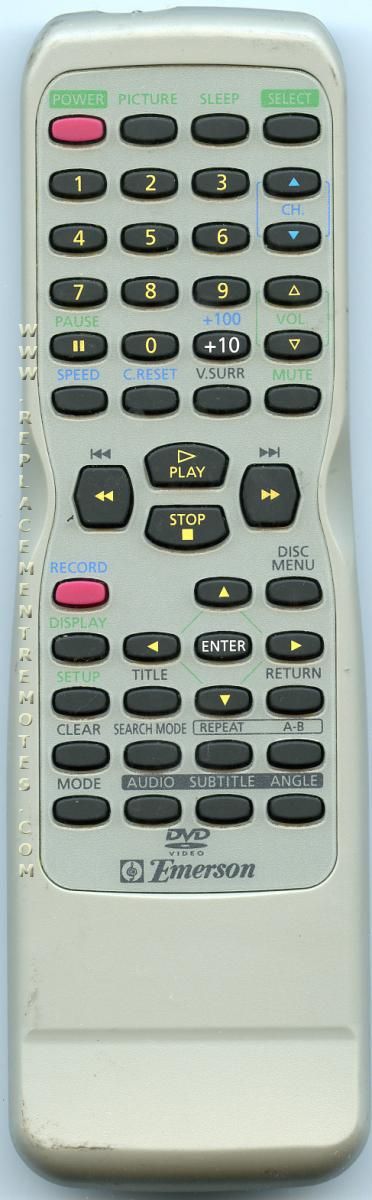 Emerson Tv Remote Controls Emerson Replacement Remotes For Tv Dvd Home Theater Audio Replacementremotes Com Page 6