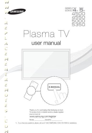 Samsung Plasma Tv Manual