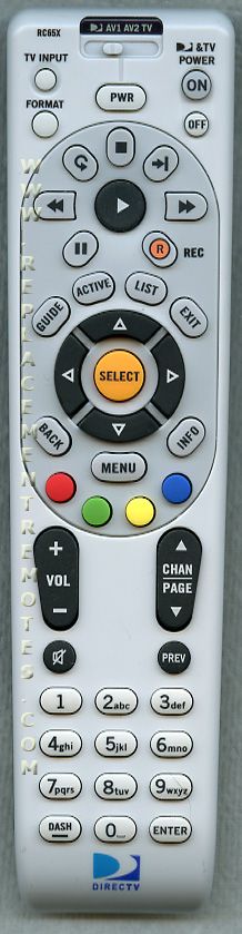 Buy DirecTv RC-65X RC65X Satellite Receiver Satellite Remote Control