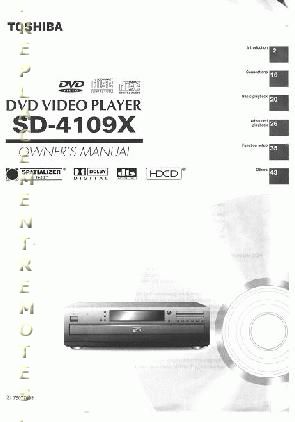 Buy/Download Toshiba SD4109X ser0028 SD4109X ser0028 DVD Player DVD Player