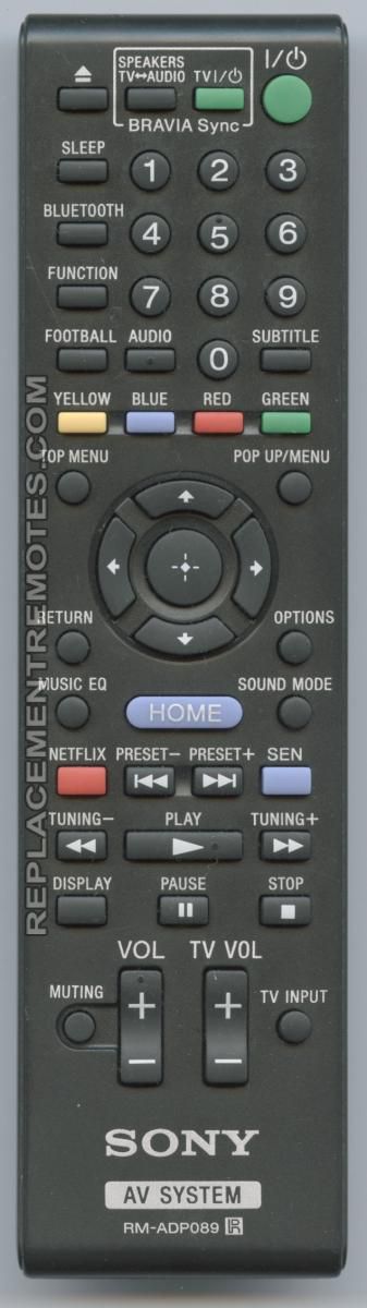 sony music system remote