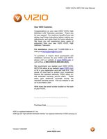 Vizio VX37L TV Operating Manual