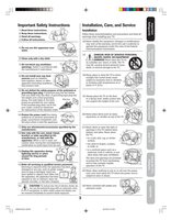 Toshiba 20AF46 TV Operating Manual