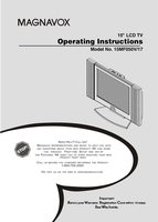 Philips 15MF050V17 15MF050V17B 15MF050V TV Operating Manual