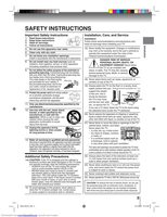 Toshiba 15DLV77 TV/DVD Combo Operating Manual