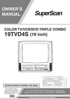 Superscan 19TVD4S 6719DE 6719DES TV Operating Manual