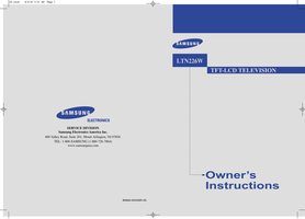 Samsung LTN226 TV Operating Manual