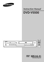 Samsung DVDV5500 DVDV6500 DVD Player Operating Manual