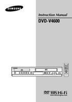 Samsung DVDV4600 DVD Player Operating Manual