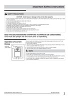 Frigidaire FFRA1222Q1 Air Conditioner Unit Operating Manual