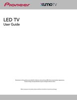 Pioneer PN5575124U xumo TV Operating Manual