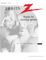 Zenith A09P02X TV Operating Manual