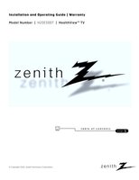 Zenith H20E50DT TV Operating Manual