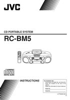 JVC RCBM5 Audio System Operating Manual