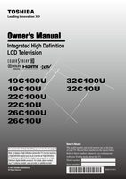 Toshiba 19C100U 22C100U 26C100U TV Operating Manual