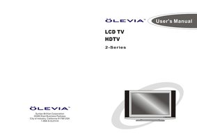 Olevia 227V 232V TV Operating Manual