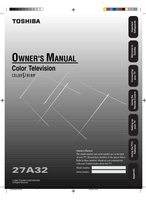 Toshiba 27A32 TV Operating Manual