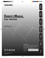 Toshiba 27A44 TV Operating Manual